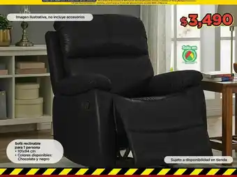 Bodega Aurrerá Sofá reclinable para 1 persona oferta