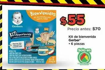 Bodega Aurrerá Kit de bienvenida gerber 6 piezas oferta