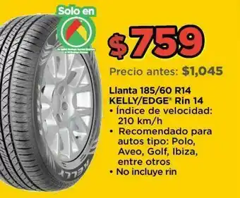 Bodega Aurrerá Llantas 185/60 r14 oferta