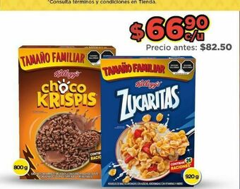 Bodega Aurrerá Cereales kellogg's oferta
