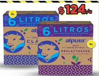Bodega Aurrerá Leche alpura 6 litros oferta