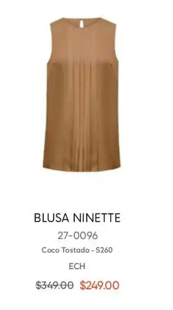 Blusa Ninette Coco Tostado ECH