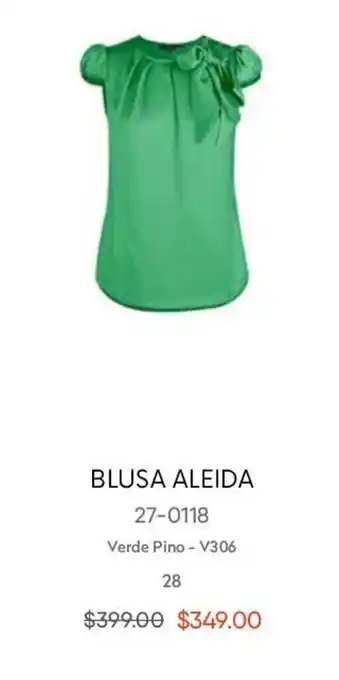 Blusa Aleida Verde Pino 28