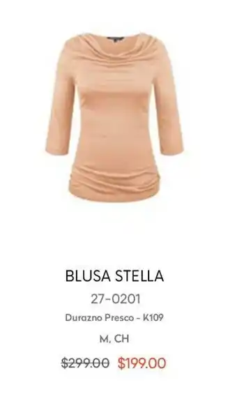 Blusa Stella Durazno Presco M, CH