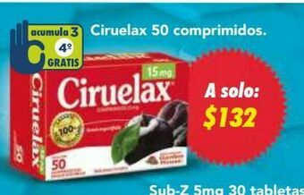 Farmacia San Pablo Ciruelax com laxante c/50 oferta