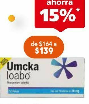 Farmacia San Pablo Umckaloabo tab 20mg caj c/20 oferta