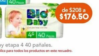 Farmacia San Pablo Bio baby pañales etapa 4 c/40pzs oferta
