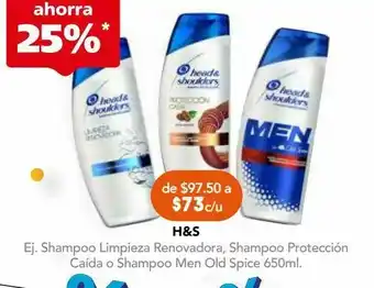 Farmacia San Pablo H/s shampoo limpieza renovad btl c/650ml oferta