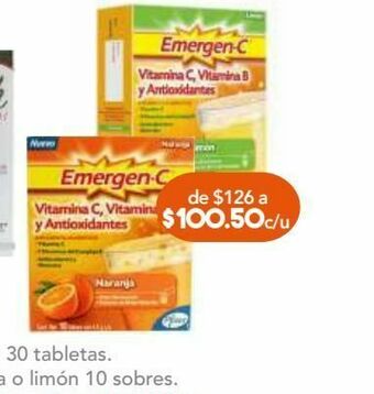 Farmacia San Pablo Emergen c polvo limon c/10sob oferta