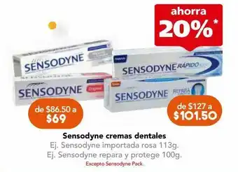 Farmacia San Pablo Sensodyne importada rosa tub c/113gr oferta