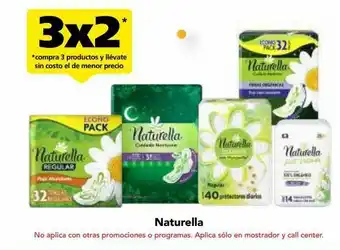 Naturella toallas just naturals c/14pzs