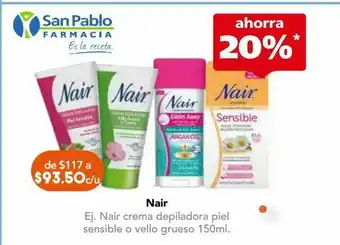 Nair crema dep glides env c/93gr