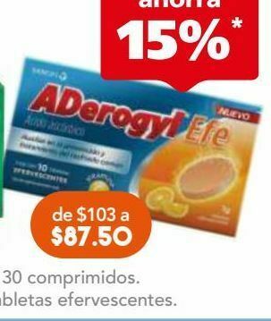 Farmacia San Pablo Aderogyl efe tab 1g caj c/10 oferta