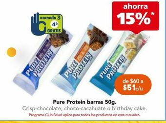 Pure protein barra birthday cake c/50gr