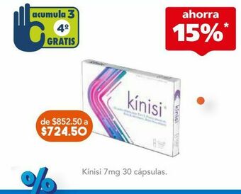 Farmacia San Pablo Kinisi cap 7mg caj c/30 oferta