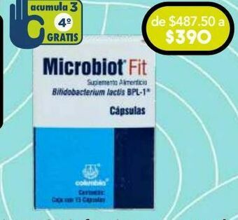 Farmacia San Pablo Microbiot fit cap 1x10 10ufc c/15 oferta