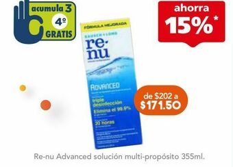 Farmacia San Pablo Renu advanced sol multiproposito c/355ml oferta
