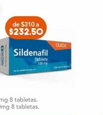 Sildenafil tab 100mg c/8pzs genvita