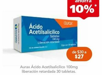 Farmacia San Pablo Acido acetilsal tab 100mg c/30 genvita oferta