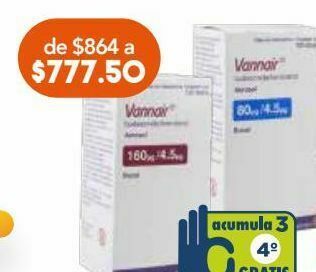 Farmacia San Pablo Vannair aer 160/4.5 mcg caj c/120d oferta