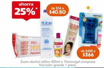Farmacia San Pablo Zuum algodon plisado bol c/100gr oferta