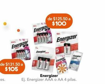 Farmacia San Pablo Energizer max aa bli c/4pz oferta
