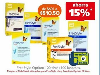 Farmacia San Pablo Freestyle lanceta calibre 28 c/100pzs oferta