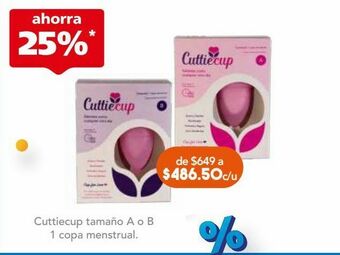 Farmacia San Pablo Cuttiecup copa menstrual tamaño a c/1pza oferta