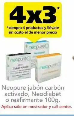 Farmacia San Pablo Neopure jabon carbon activo bar c/100gr oferta