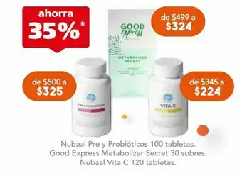 Farmacia San Pablo Nubaal pre y probióticos 100 tavletas oferta