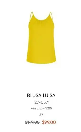 Blusa Luisa Mostaza 32