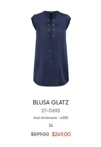 André Badi Blusa Glatz Azul Aviemore 26 oferta