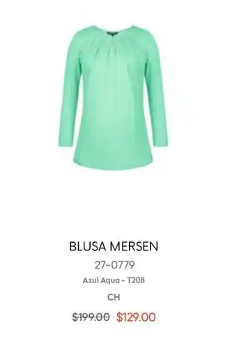 Blusa Mersen Azul Aqua CH