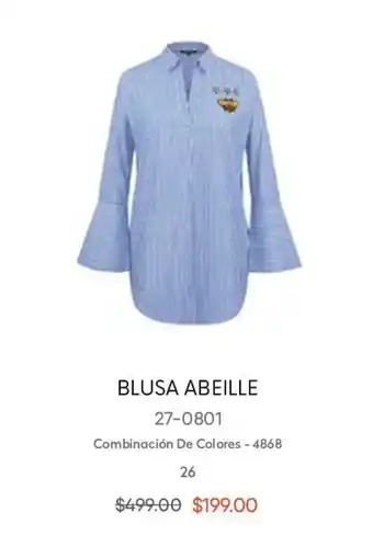 Blusa Abeille Combinación de Colores 26