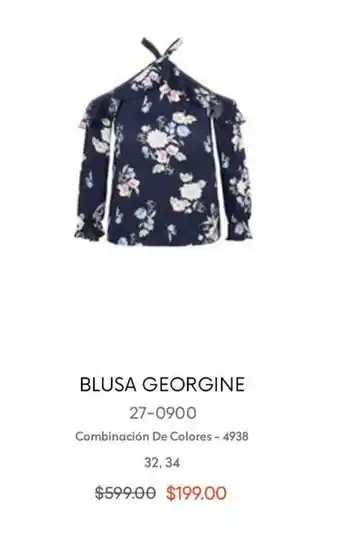 André Badi Blusa Georgine Combinación de Colores 32, 34 oferta