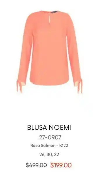 Blusa Noemi Rosa Salmón 26, 30, 32