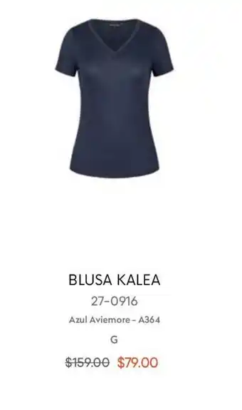 André Badi Blusa Kalea Azul Aviemore G oferta
