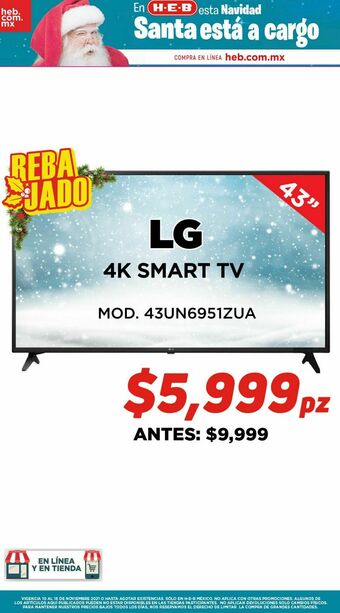 HEB 4k smart tv lg oferta