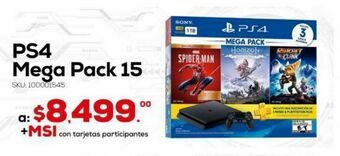 RadioShack Bundle consola playstation 4 / mega pack 15 / 1 tb / negro oferta