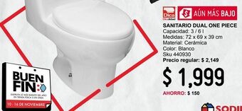 Sodimac Homecenter Sanitario dica dual oferta