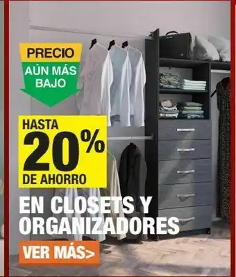 The Home Depot Closets y organizadores oferta