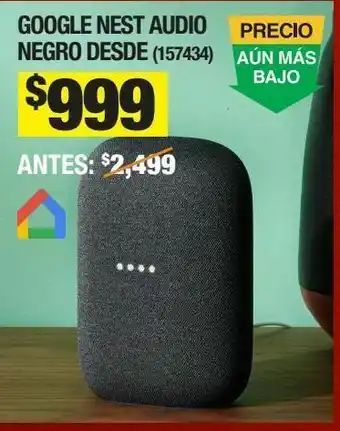 Google nest audio negro