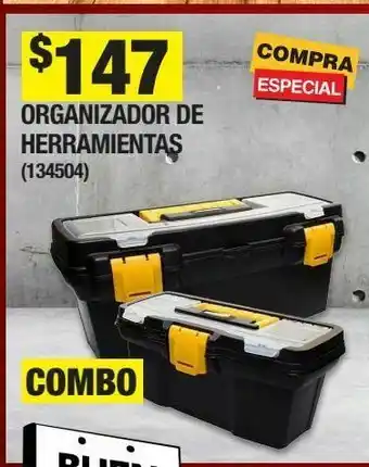 The Home Depot Combo caja de herramientas de 16 y 11 pulgadas negro oferta