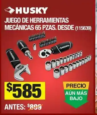 The Home Depot Juego de llaves y dados de acero husky oferta