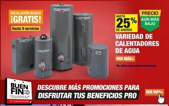 The Home Depot Calentador de agua oferta