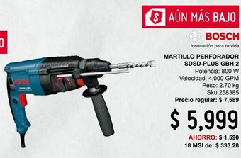 Martillo perforador con sds-plus gbh 2-26 dre
