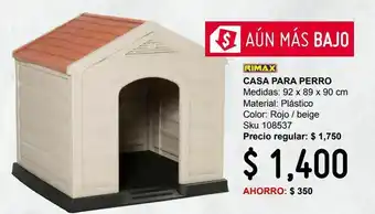 Casa para perro 92 x 90 x 89 cm
