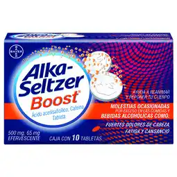 Farmacias YZA Alka Seltzer Boost 10 Tabs oferta