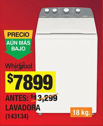 The Home Depot Whirlpool Lavadora oferta