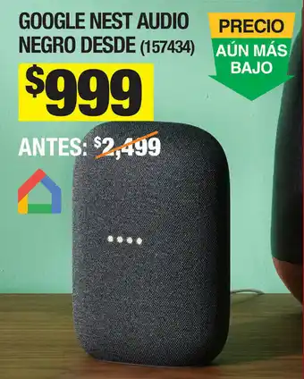 The Home Depot Google Nest Audio Negro Desde oferta